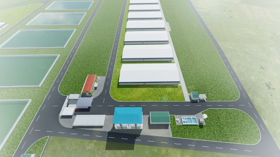 Quy hoạch chi tiết xây dựng tỷ lệ 1/500 trại chăn nuôi heo của bà Võ Thị Ba theo mô hình trại lạnh, quy mô chăn nuôi 20.000 con heo thịt