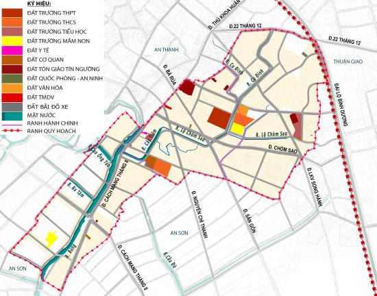 Điều chỉnh tổng thể Quy hoạch phân khu tỷ lệ 1/2000 phường Hưng Định, thành phố Thuận An