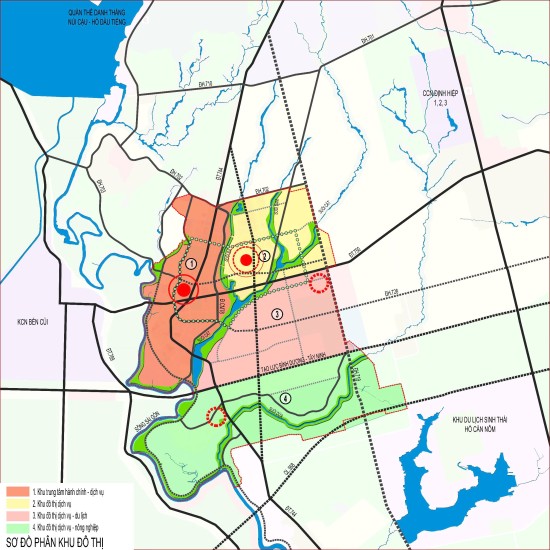 Quy hoạch chung thị trấn Dầu Tiếng đến năm 2040