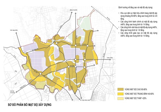 Điều chỉnh tổng thể quy hoạch chung thị xã Bến Cát đến năm 2040