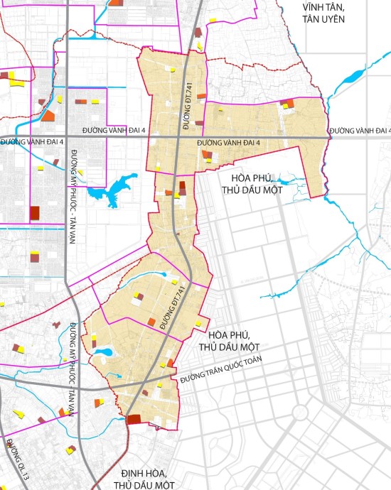 Điều chỉnh tổng thể Quy hoạch phân khu tỷ lệ 1/2000 phường Hòa Lợi, thành phố Bến Cát