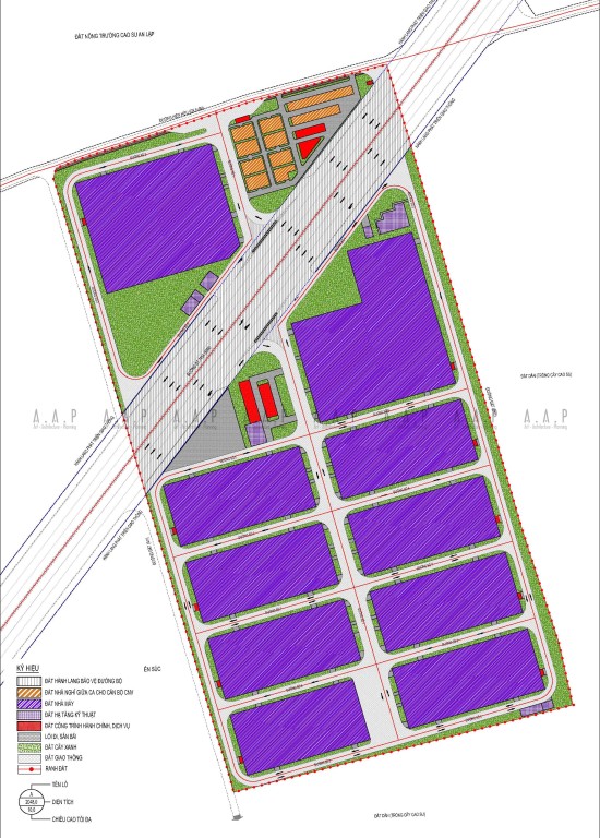 Quy hoạch chi tiết xây dựng tỷ lệ 1/500 - Nhà xưởng cho thuê Nam An Bình Dương
