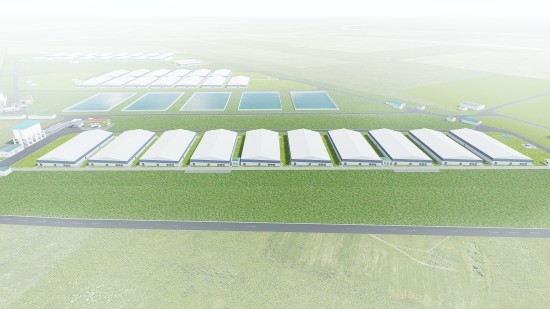 Trại chăn nuôi heo của bà Lê Thị Bích Thủy theo mô hình trại lạnh, quy mô chăn nuôi 5.000 con heo nái sinh sản