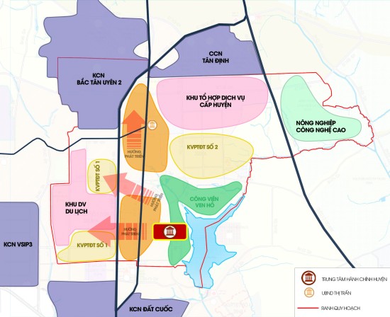 Điều chỉnh tổng thể Quy hoạch chung thị trấn Tân Thành đến năm 2040