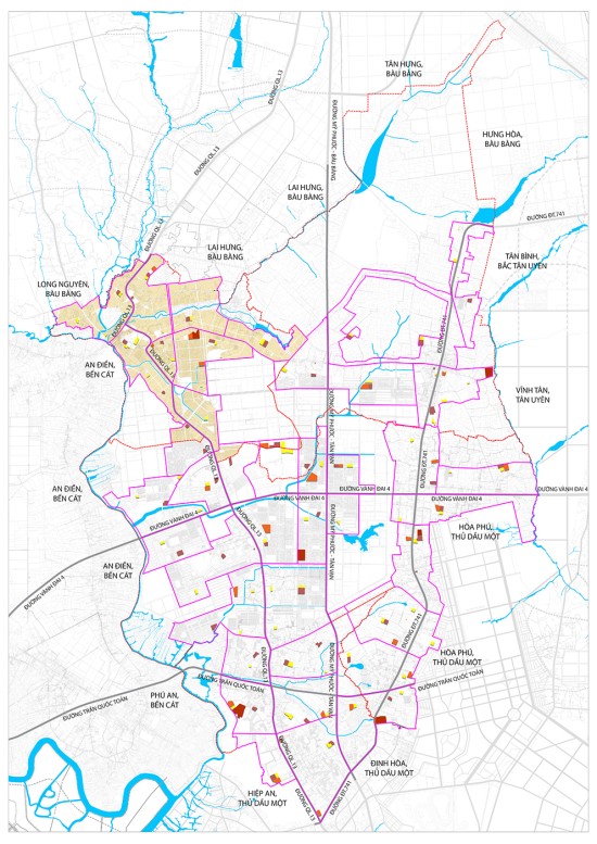 Điều chỉnh tổng thể Quy hoạch phân khu tỷ lệ 1/2000 phường Mỹ Phước, thành phố Bến Cát