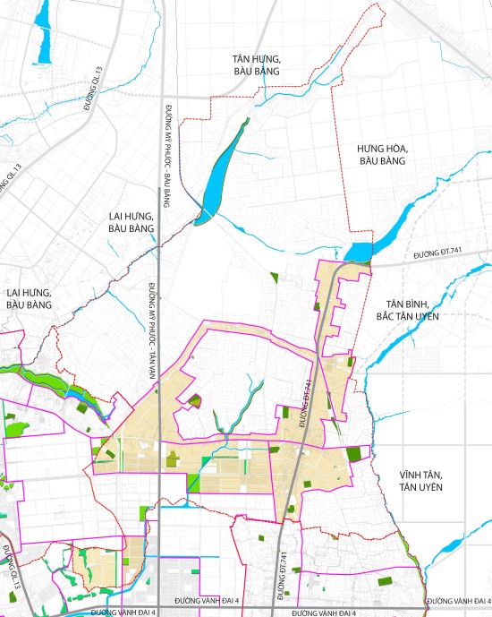 Điều chỉnh tổng thể Quy hoạch phân khu tỷ lệ 1/2000 phường Chánh Phú Hòa, thành phố Bến Cát