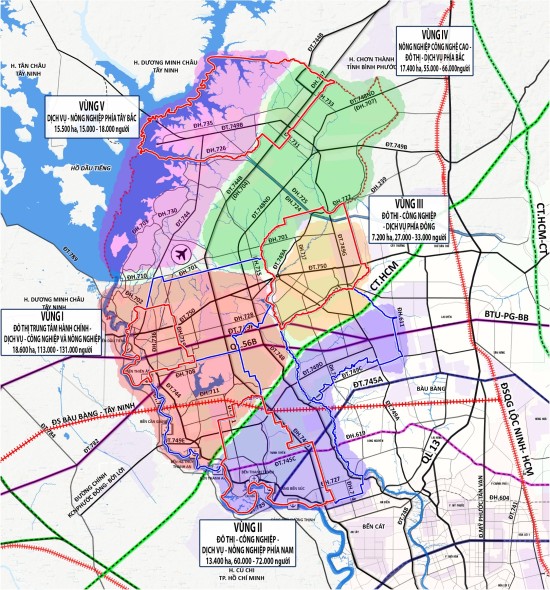 Quy hoạch xây dựng vùng huyện Dầu Tiếng đến năm 2040