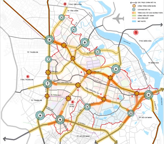 Điều chỉnh tổng thể quy hoạch chung thành phố Dĩ An đến năm 2045