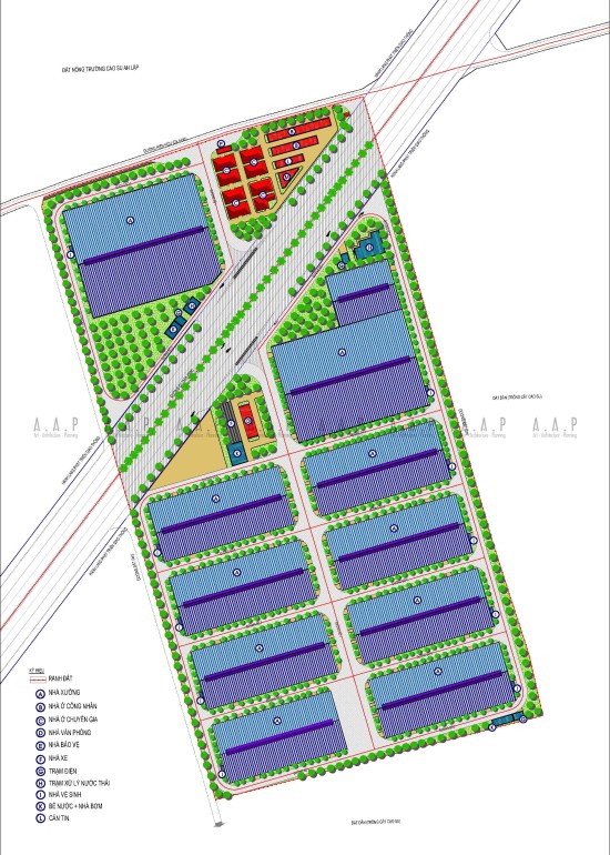 Quy hoạch chi tiết xây dựng tỷ lệ 1/500 - Nhà xưởng cho thuê Nam An Bình Dương