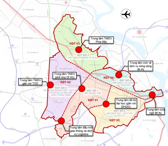 Điều chỉnh tổng thể quy hoạch chung thành phố Dĩ An đến năm 2045