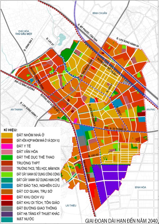 Điều chỉnh tổng thể Quy hoạch phân khu tỷ lệ 1/2000 phường Thuận Giao, thành phố Thuận An