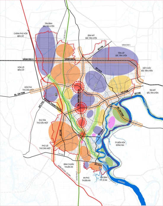 Điều chỉnh tổng thể quy hoạch chung thành phố Tân Uyên đến năm 2040