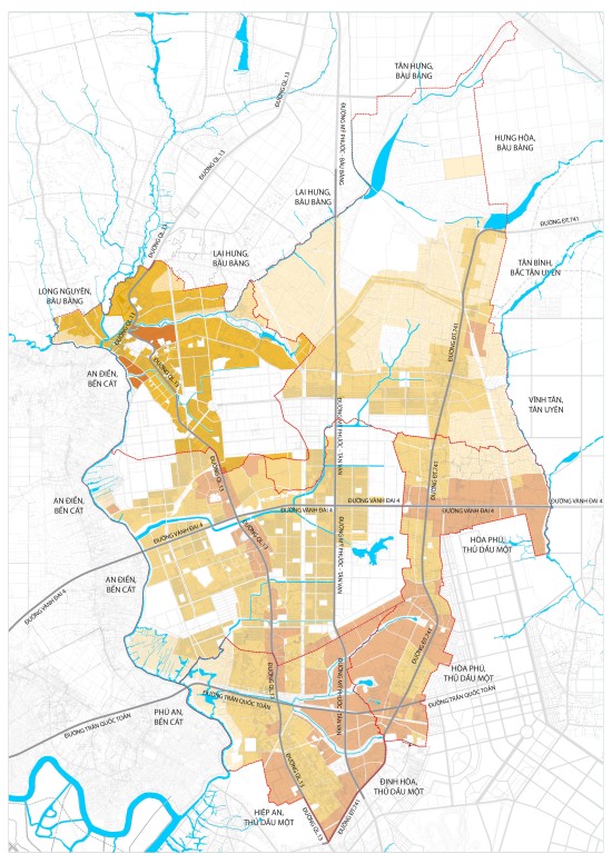Điều chỉnh tổng thể Quy hoạch phân khu tỷ lệ 1/2000 phường Mỹ Phước, thành phố Bến Cát