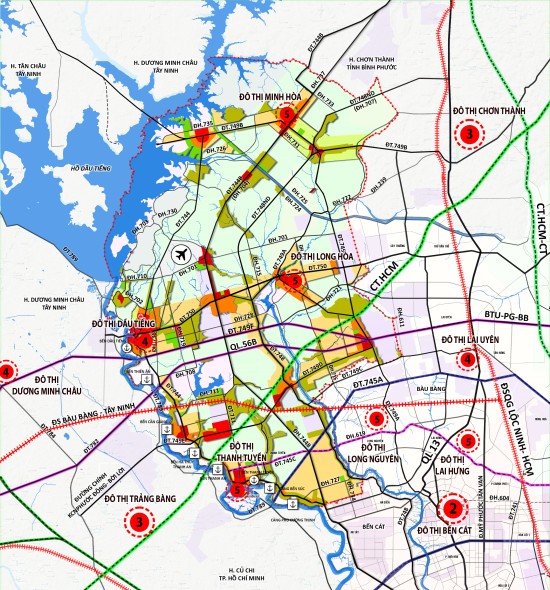 Quy hoạch xây dựng vùng huyện Dầu Tiếng đến năm 2040
