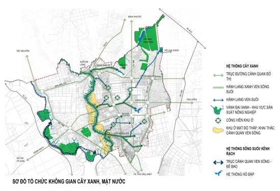 Điều chỉnh tổng thể quy hoạch chung thị xã Bến Cát đến năm 2040