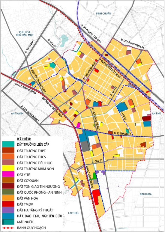 Điều chỉnh tổng thể Quy hoạch phân khu tỷ lệ 1/2000 phường Thuận Giao, thành phố Thuận An