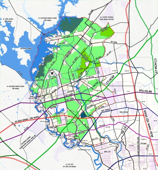 Quy hoạch xây dựng vùng huyện Dầu Tiếng đến năm 2040