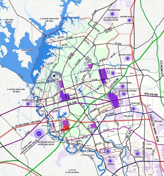 Quy hoạch xây dựng vùng huyện Dầu Tiếng đến năm 2040