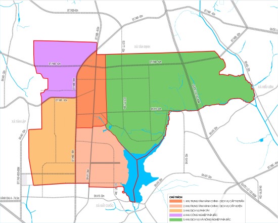 Điều chỉnh tổng thể Quy hoạch chung thị trấn Tân Thành đến năm 2040