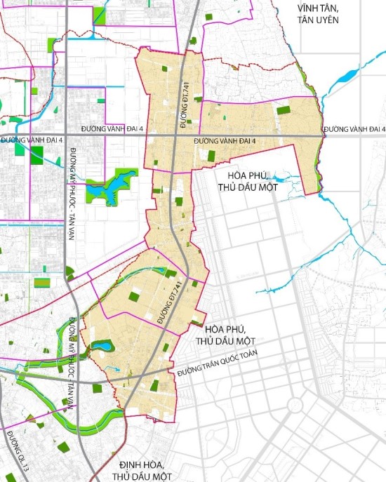 Điều chỉnh tổng thể Quy hoạch phân khu tỷ lệ 1/2000 phường Hòa Lợi, thành phố Bến Cát