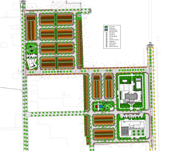 Quy hoạch chi tiết tỷ lệ 1/500 - Khu tái định cư Khu phố 9