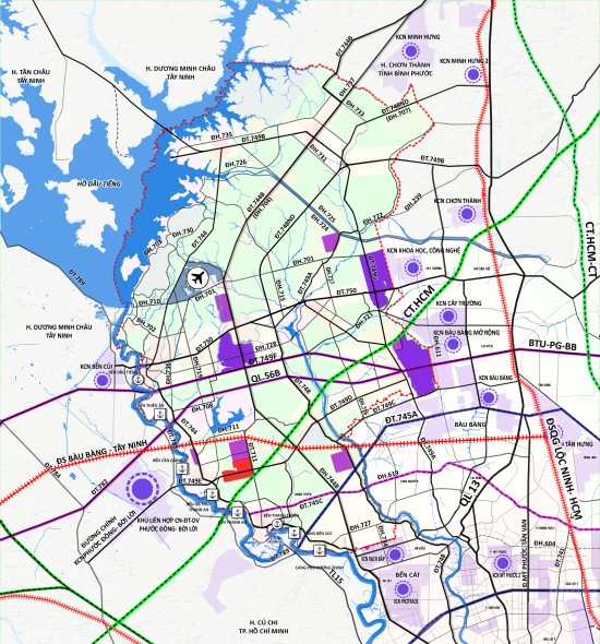 Quy hoạch xây dựng vùng huyện Dầu Tiếng đến năm 2040
